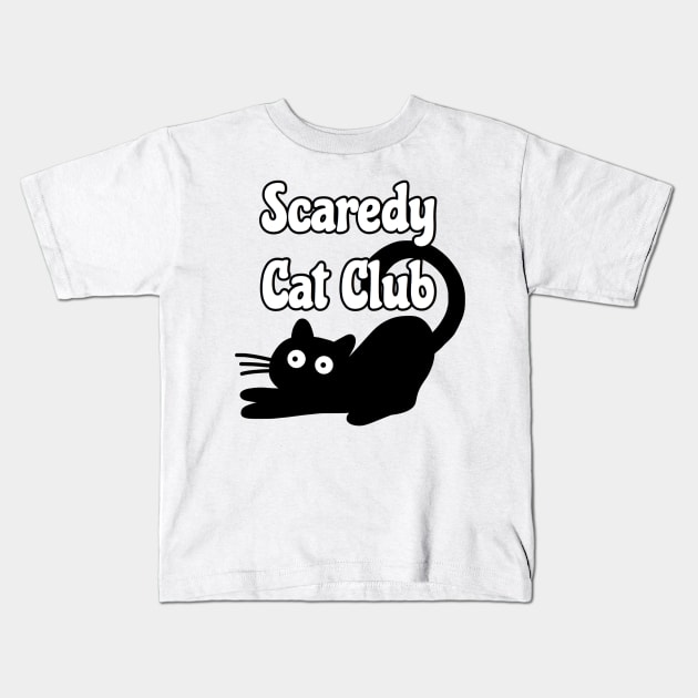 Scaredy Cat Kids T-Shirt by faiiryliite